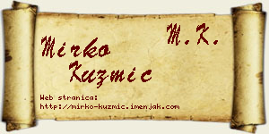 Mirko Kuzmić vizit kartica
